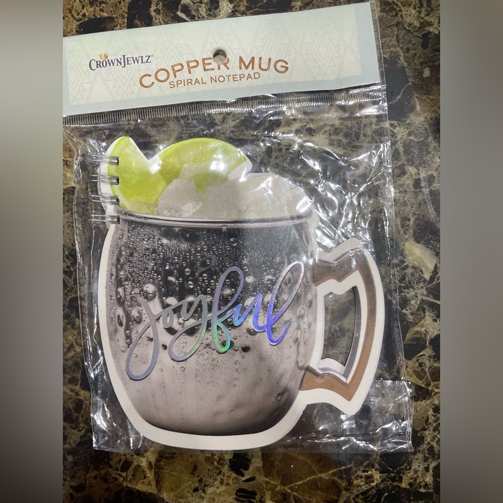 Crownjewlz Copper Mug Spiral Notepad